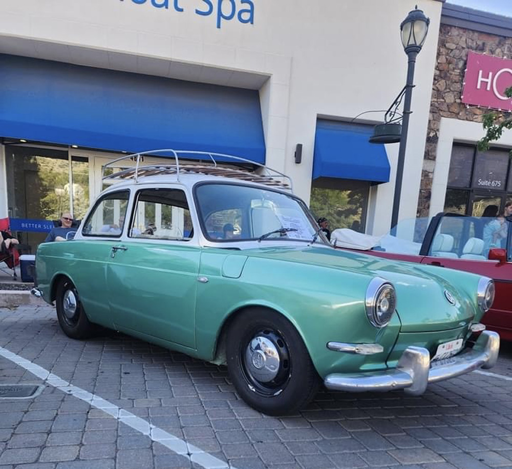 VW Show with a Type 3 Notchback on display