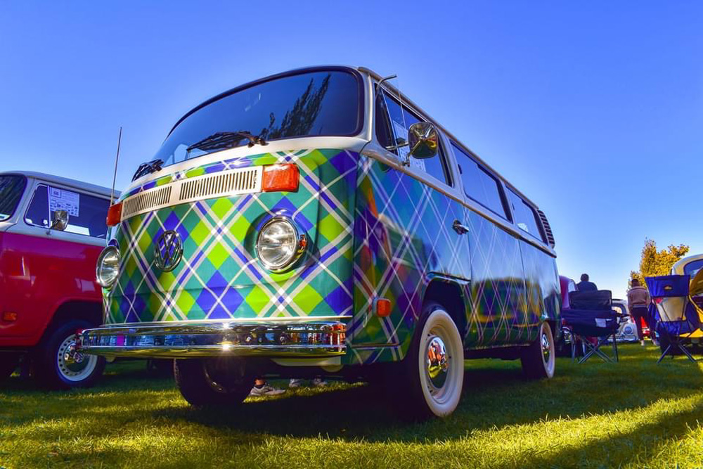 Plaid VW Bus was incredible!